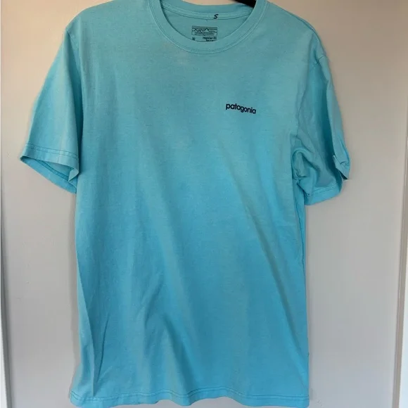 Patagonia Men's Light Blue Mountain Tee Medium - Picture 2 of 5